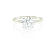 14k Gold Diamond Engagement Ring with Round Brilliant-Cut Solitaire Design 1.55 CT