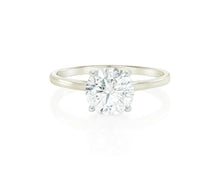 14k Gold Diamond Engagement Ring with Round Brilliant-Cut Solitaire Design 1.55 CT