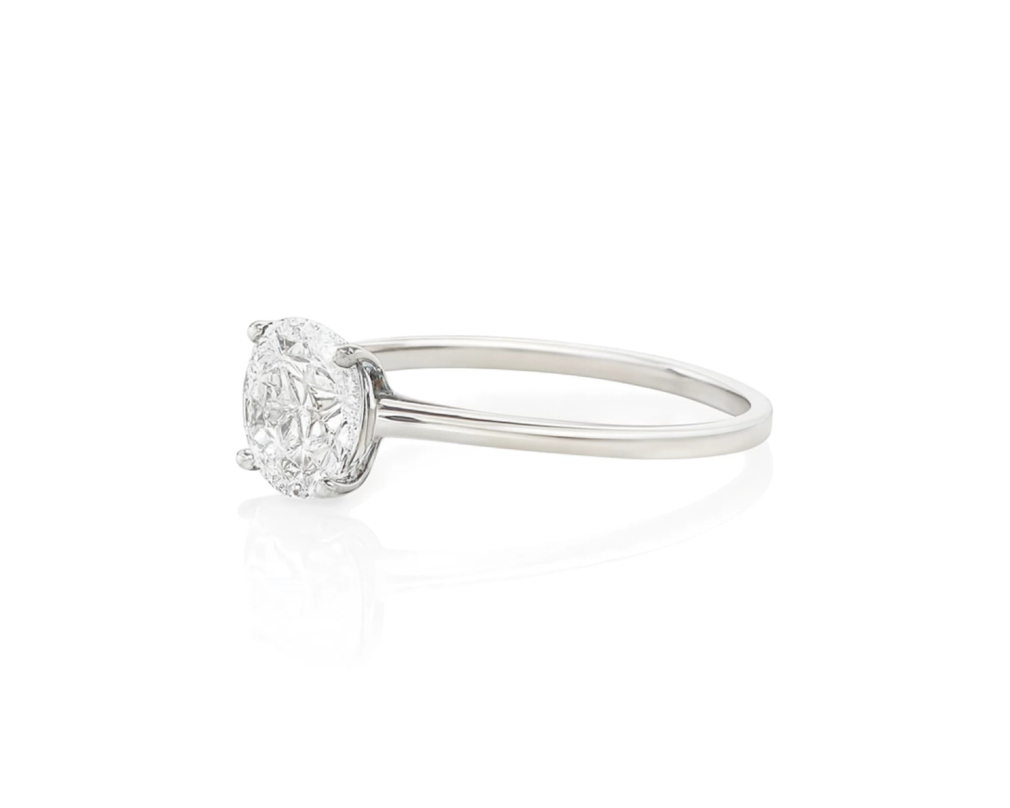 14k Gold Diamond Engagement Ring with Round Brilliant-Cut Solitaire Design 1.55 CT – lifestyle 1770