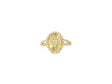 14k Gold Diamond Oval Halo Ring with Radiant Sunburst Design 0.60ct