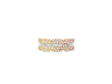 14k Gold Diamond Ring with Round & Baguette-Cut Design 1.75ct