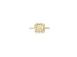 14k Gold Diamond Solitaire Ring with Round-Cut Center 3.09ct
