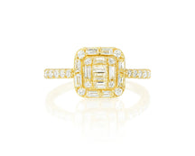 14k Gold Diamond Solitaire Ring with Round-Cut Center 3.09ct