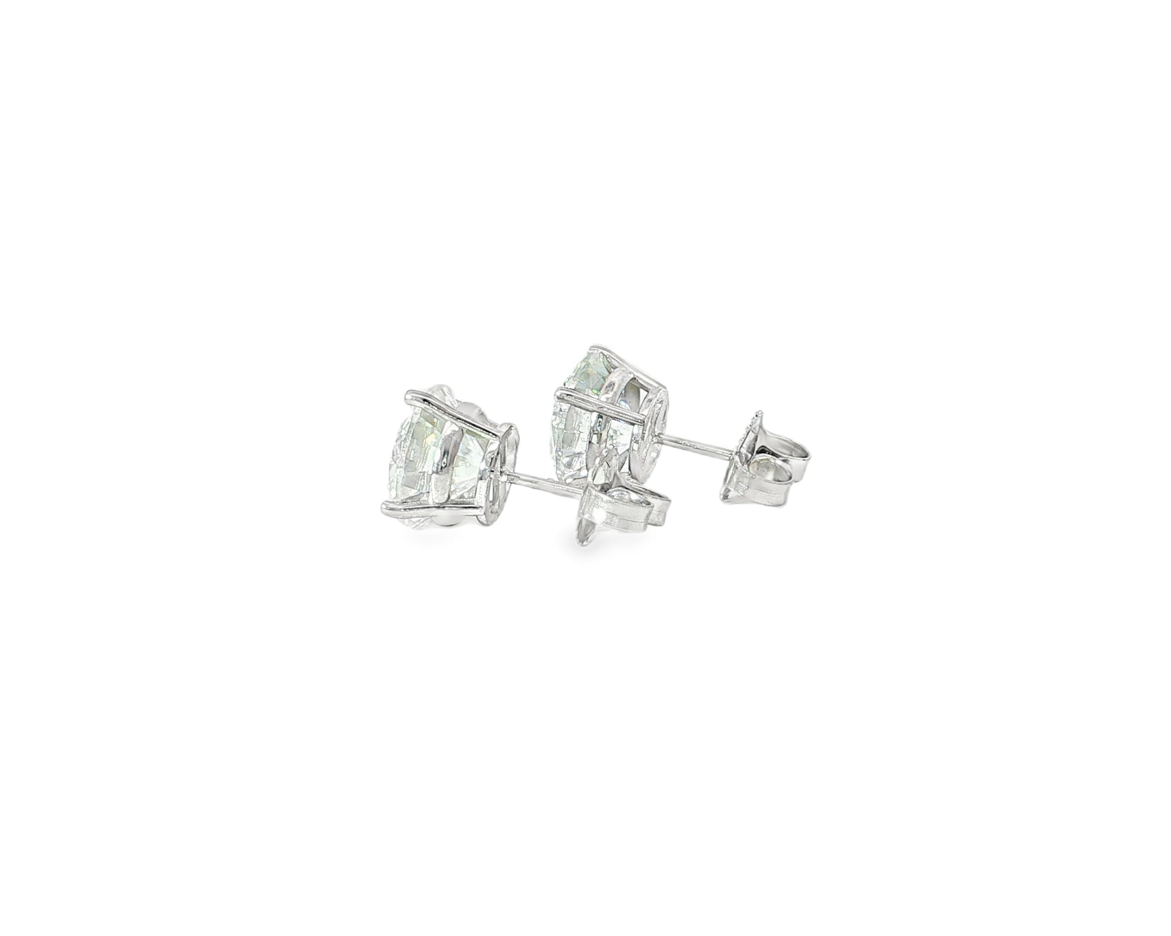 14k Gold Diamond Stud Earrings with Classic 4 - Prong Design 5.17ct - AVI THE JEWELER
