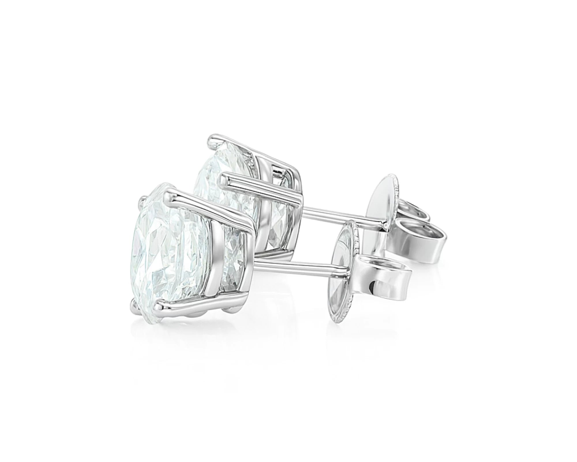 14k Gold Diamond Stud Earrings with Classic 4-Prong Design 5.17ct – lifestyle 3650
