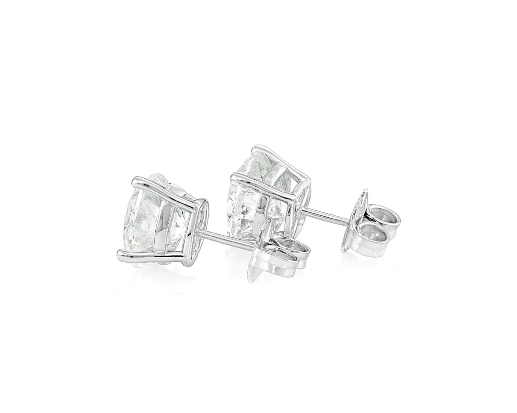 14k Gold Diamond Stud Earrings with Classic 4-Prong Design 5.17ct – lifestyle 3651
