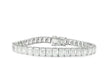 14k Gold Diamond Tennis Bracelet with Emerald-Cut Design 23.32ct