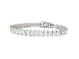 14k Gold Diamond Tennis Bracelet with Marquise-Cut Design 13.35ct