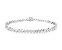 14K Gold Diamond Tennis Bracelet with Oval-Cut Design 5.3ct
