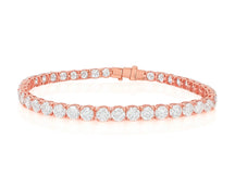 14k Gold Diamond Tennis Bracelet with Round Brilliant Diamonds 11.48 CT