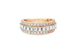 14k Gold Eternity Ring with Emerald Cut Diamonds 3.0ct