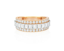 14k Gold Eternity Ring with Emerald Cut Diamonds 3.0ct