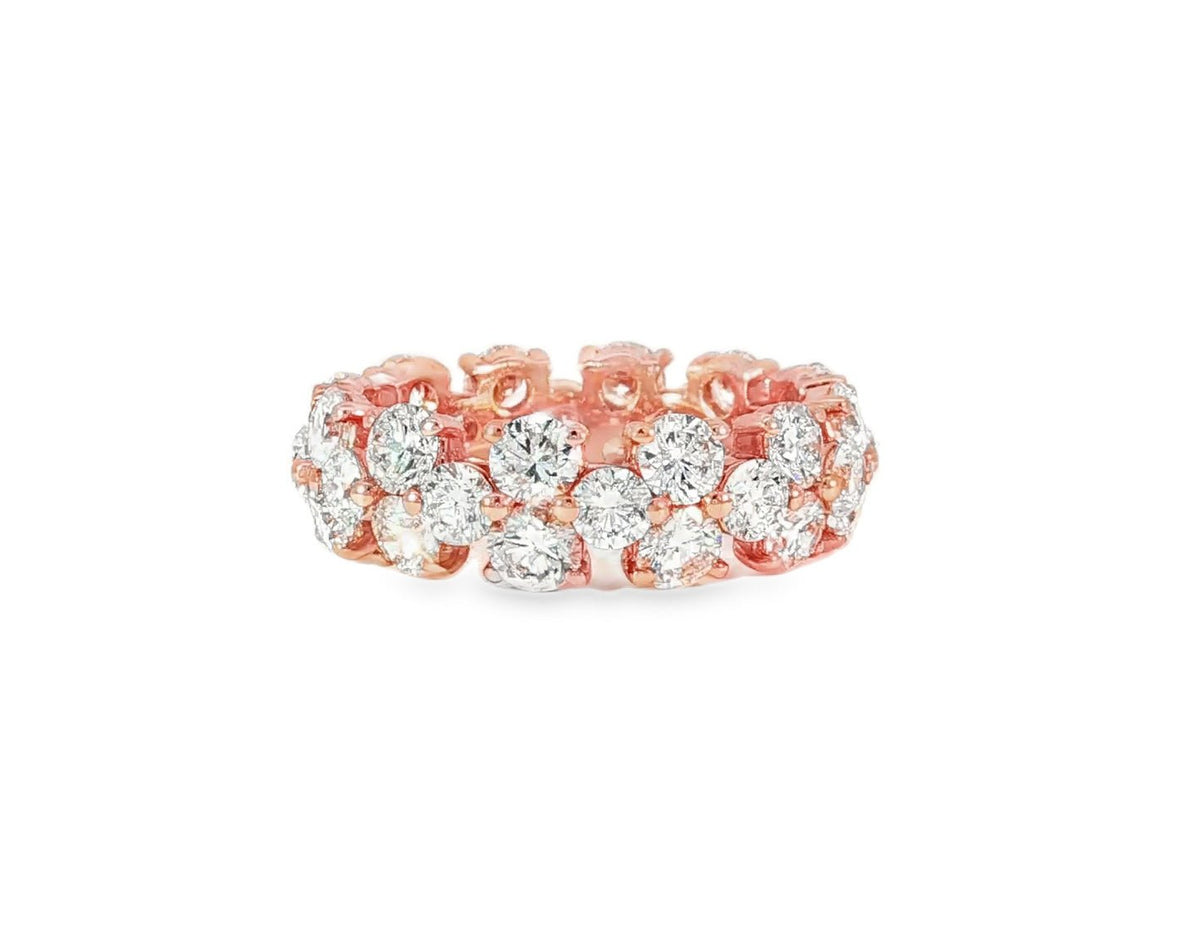 14k Gold Eternity Ring with Round Brilliant Cut Diamonds 5.00ct - AVI THE JEWELER