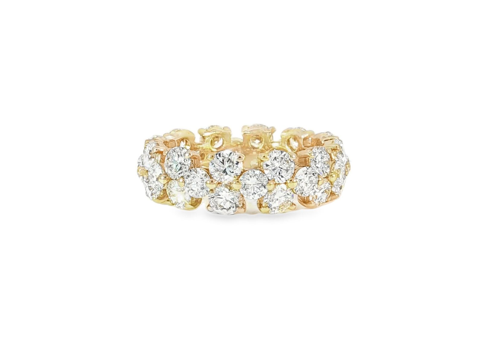 14k Gold Eternity Ring with Round Brilliant Cut Diamonds 5.00ct - AVI THE JEWELER