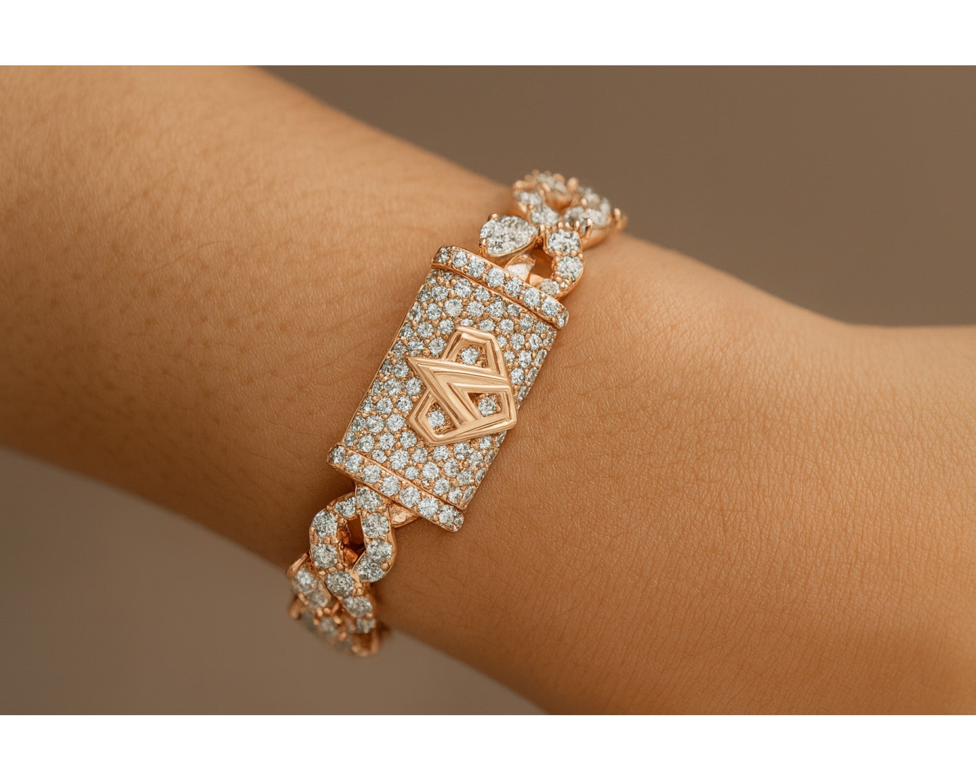 14K Gold Lab Ground Diamond Bracelet Twisted Design 13.20 CT – lifestyle 167