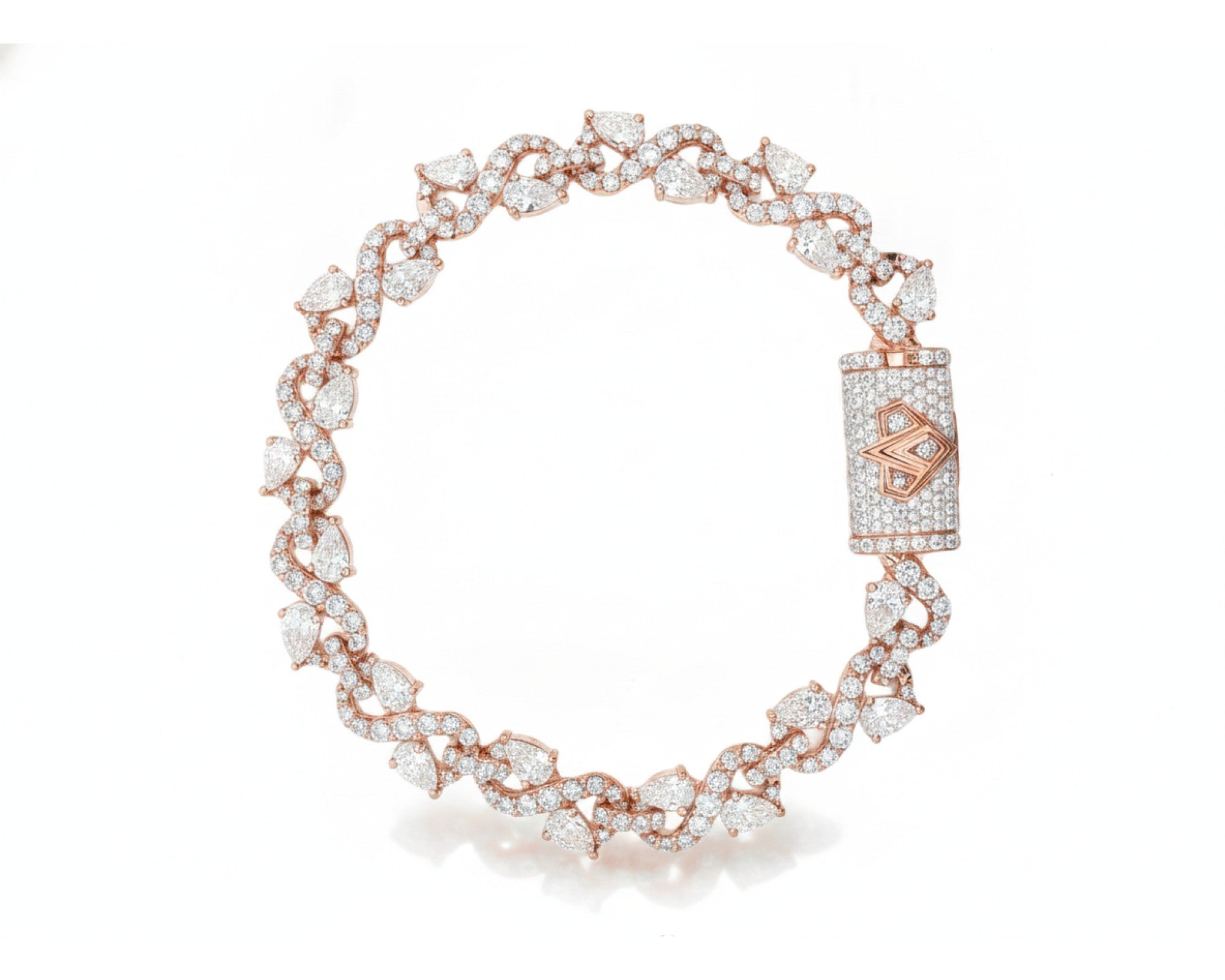 14K Gold Lab Ground Diamond Bracelet Twisted Design 13.20 CT – lifestyle 177
