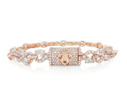 14K Gold Lab Grown Diamond Bracelet Twisted Design 13.20 CT