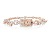 14K Gold Lab Grown Diamond Bracelet Twisted Design 13.20 CT