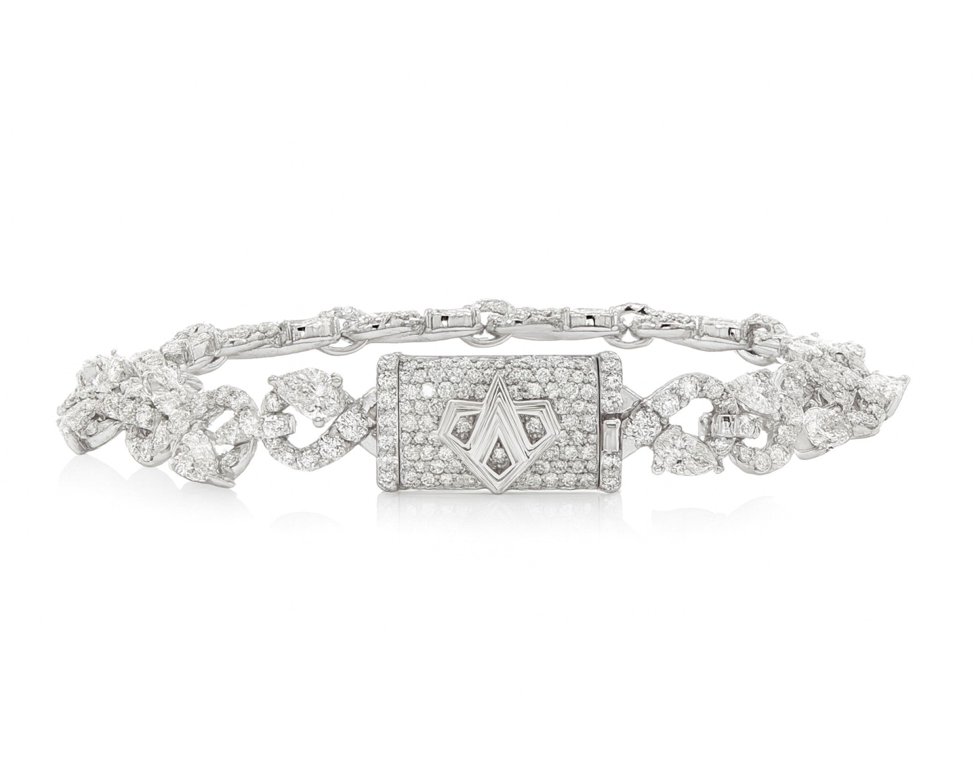 14K Gold Lab Ground Diamond Bracelet Twisted Design 13.20 CT – lifestyle 207