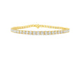 14k Gold Lab Grown Diamond Bracelet with Classic Round-Cut Design 7.22ct