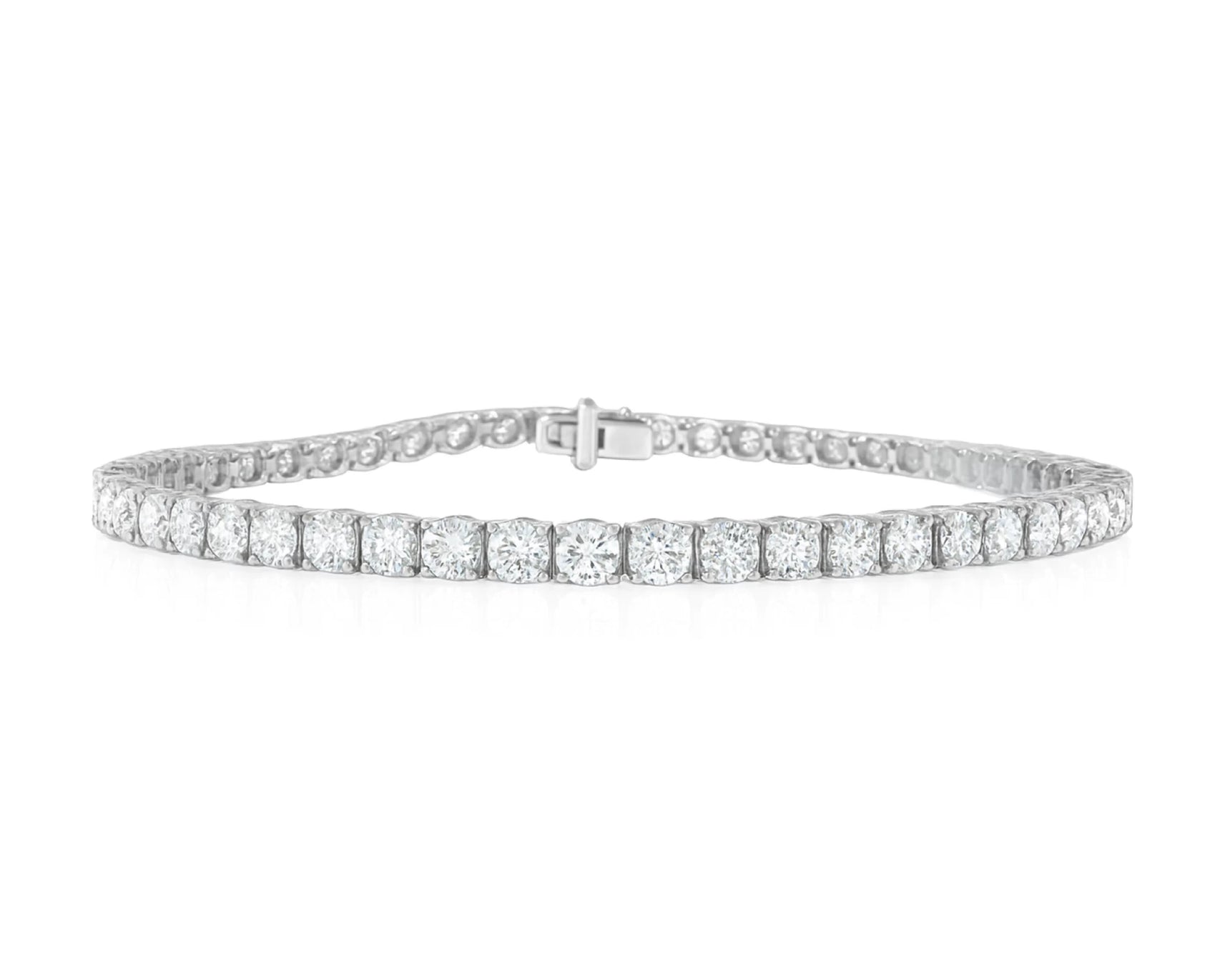 14k Gold Lab Grown Diamond Bracelet with Classic Round-Cut Design 7.22ct – lifestyle 4620