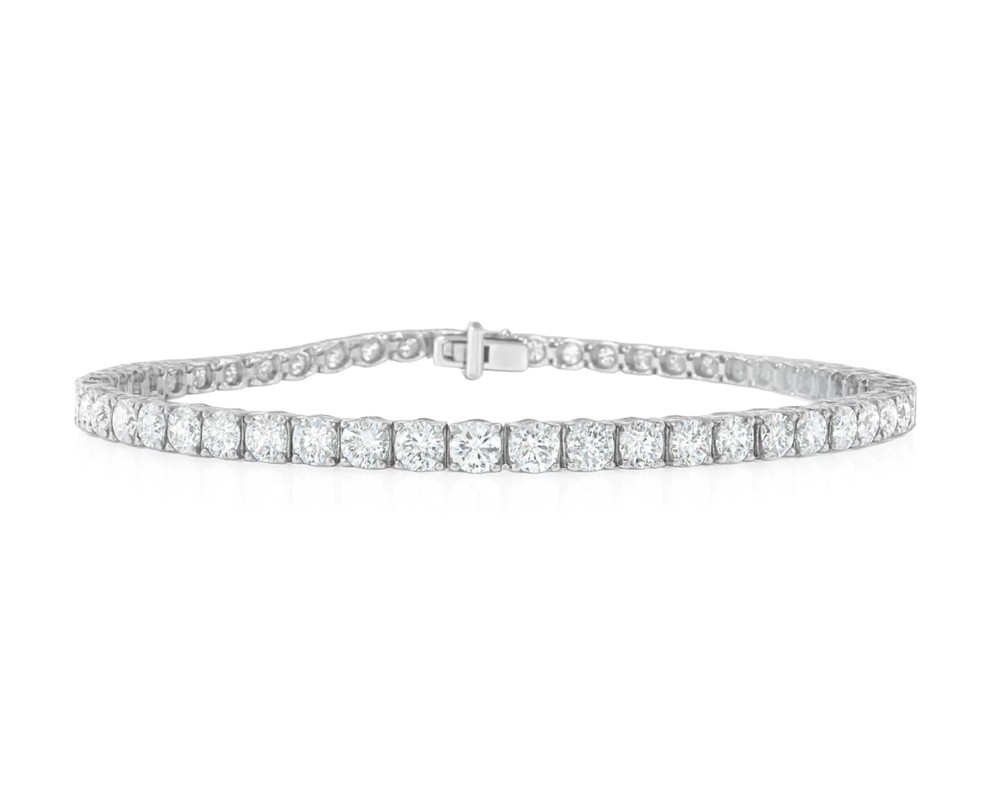 14k Gold Lab Grown Diamond Bracelet with Classic Round-Cut Design 7.22ct – lifestyle 4620