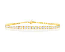 14k Gold Lab-Grown Diamond Bracelet with Classic Round-Cut Tennis Design 3.51ct