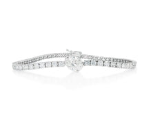 14k Gold Lab-Grown Diamond Bracelet with Oval & Round-Cut Design 6.65ct