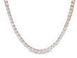 14k Gold Lab-Grown Diamond Necklace with Classic Round-Cut Design 27.61ct