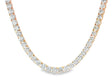 14k Gold Lab-Grown Diamond Necklace with Classic Round-Cut Tennis Design 35ct