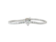 14k Gold Lab-Grown Diamond Tennis Bracelet with Heart-Shaped Center & Round-Cut Design 6.87ct