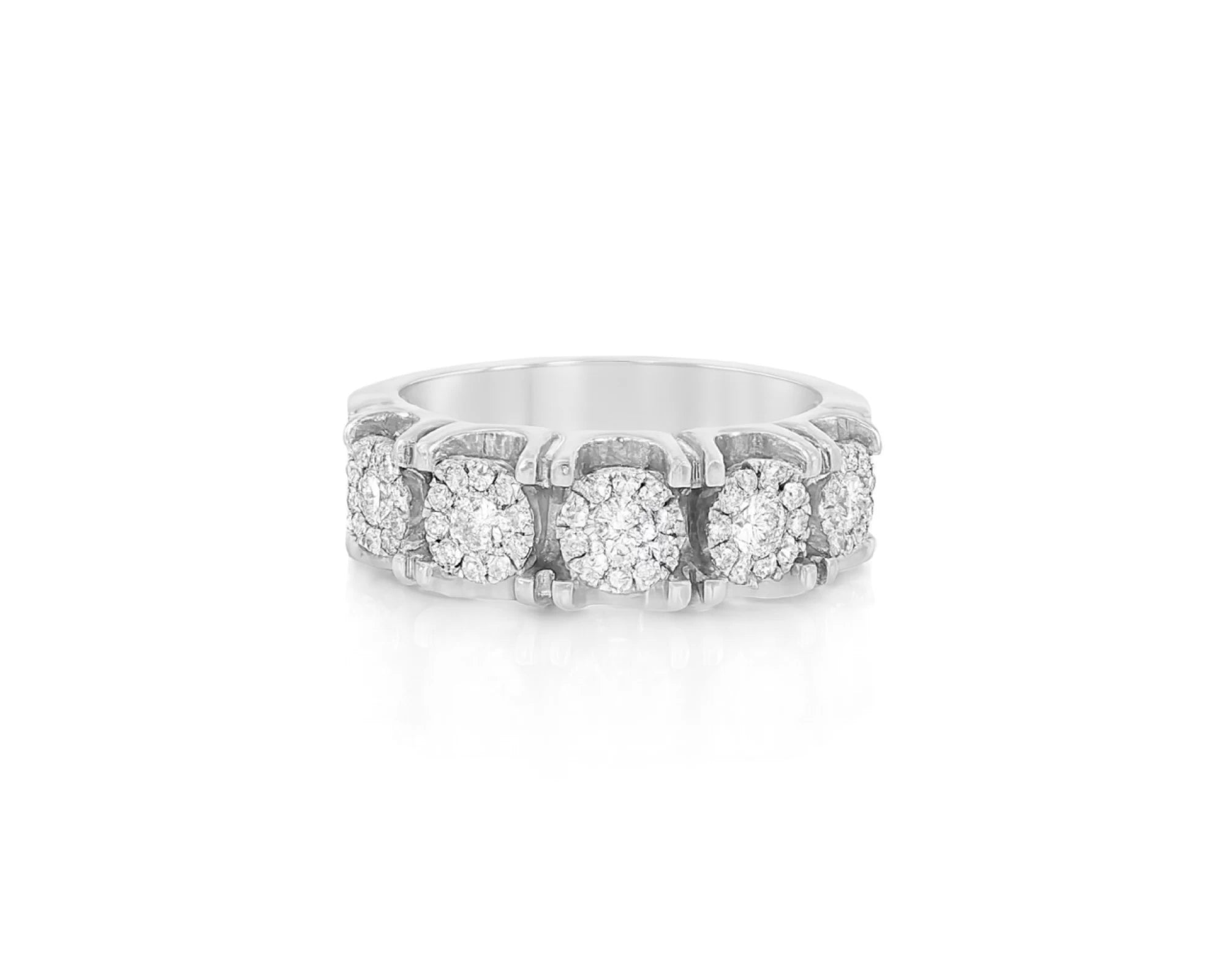 14k Gold Multi-Stone Diamond Ring with Round Brilliant Cut 2.93ct – lifestyle 251
