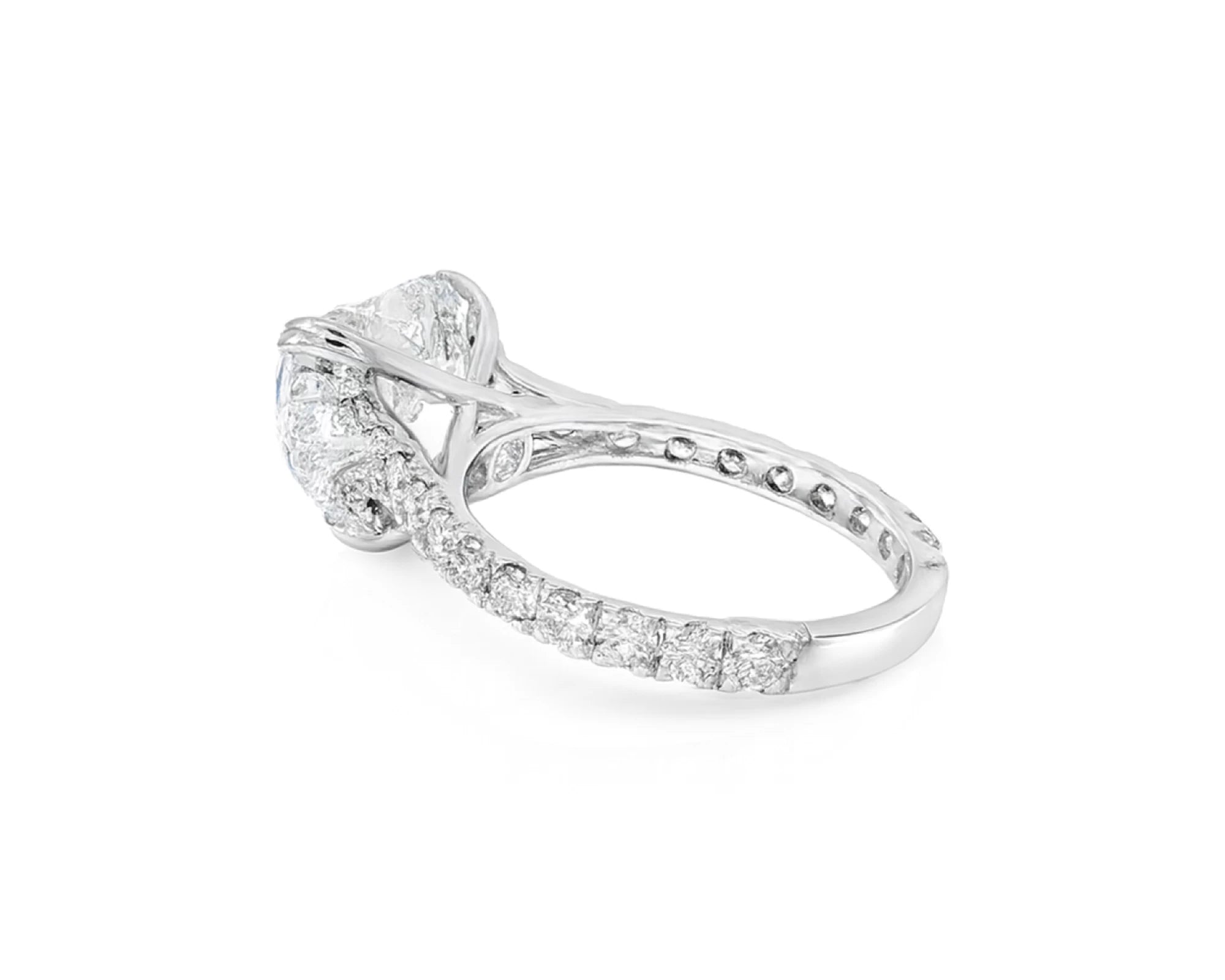 14k Heart Cut Luxe Pavé Detail Engagement Ring 5.97 CT – lifestyle 2328
