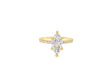 14k Marquise Cut Petite Micropavé Diamond Engagement Ring 1.76 CT