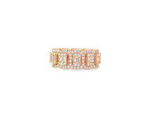 14k Natural Diamond Ring with Emerald-Cut & Round Cluster Design 3.45ct