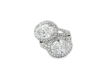 14k Oval Double Halo Split-Shank Engagement Ring 5.14 CT