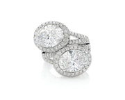 14k Oval Double Halo Split-Shank Engagement Ring 5.14 CT