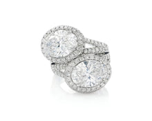 14k Oval Double Halo Split-Shank Engagement Ring 5.14 CT