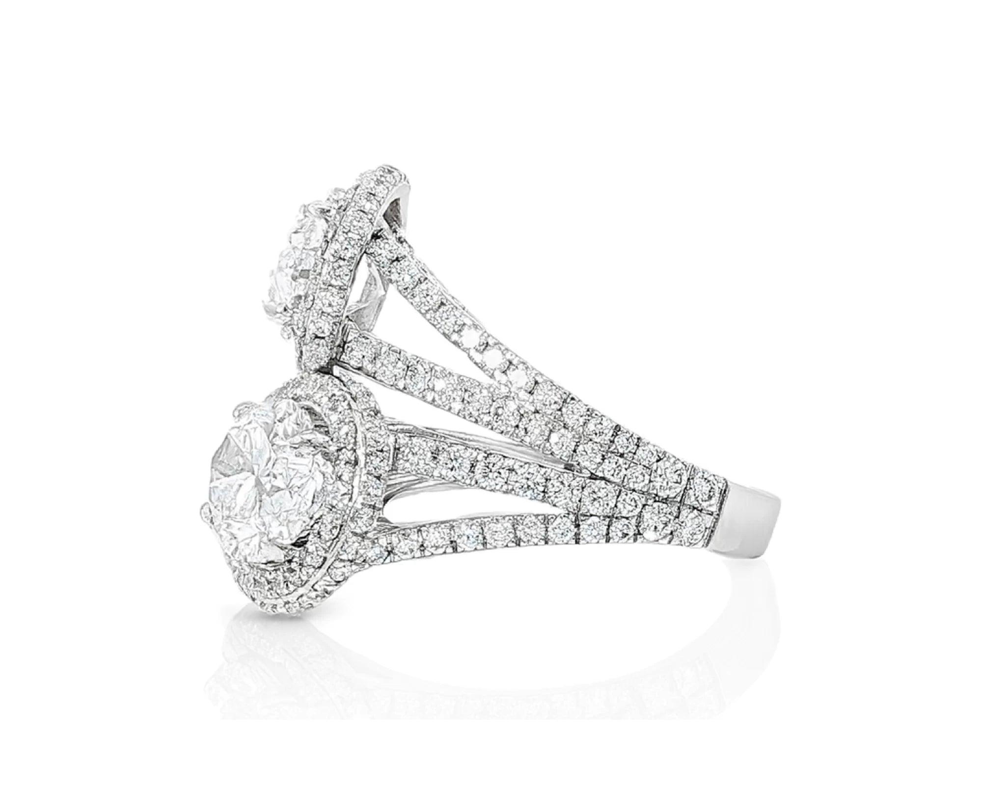 14k Oval Double Halo Split-Shank Engagement Ring 5.14 CT – lifestyle 2394