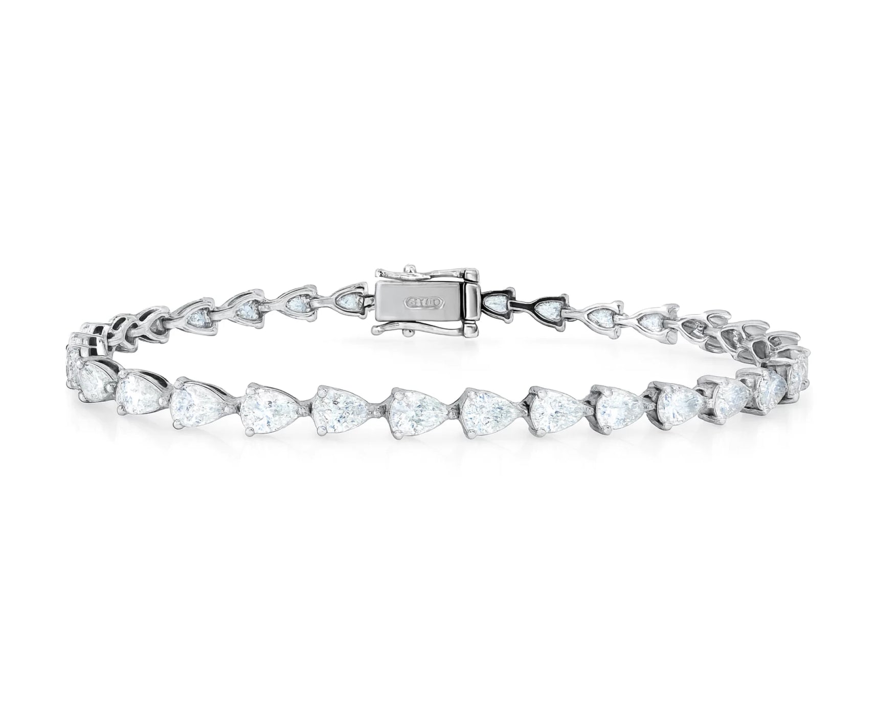 14K Pear-Cut Lab-Grown Diamond Tennis Bracelet 6.65ct – lifestyle 4268