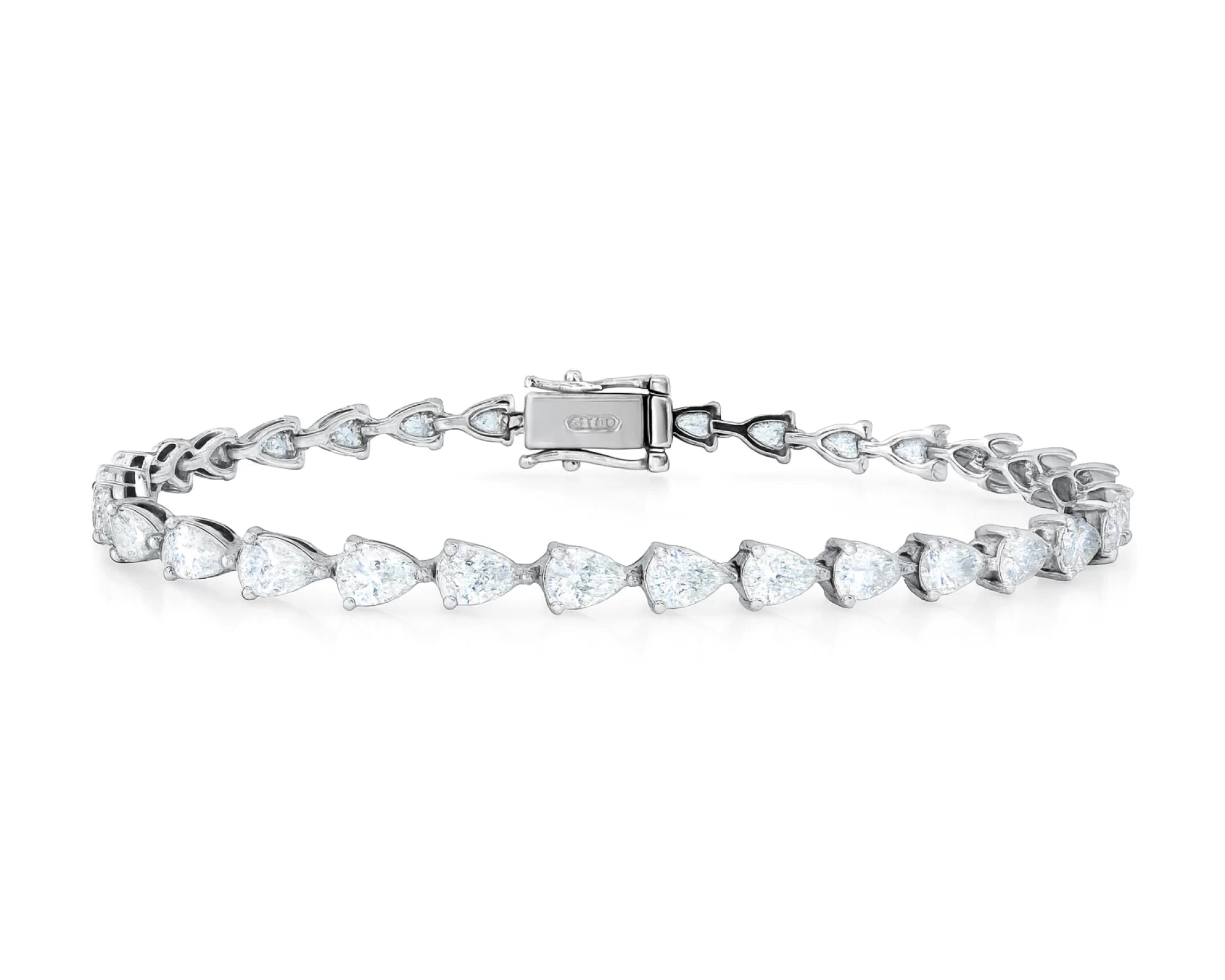 14K Pear-Cut Lab-Grown Diamond Tennis Bracelet 6.65ct – lifestyle 4268