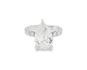 14k Pear Cut Micropavé Engagement Ring 5.02 CT