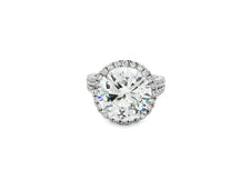 14k Round Cut Double Halo Diamond Engagement Ring 8.5 CT