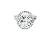 14k Round Cut Double Halo Diamond Engagement Ring 8.5 CT