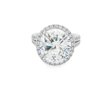 14k Round Cut Double Halo Diamond Engagement Ring 8.5 CT