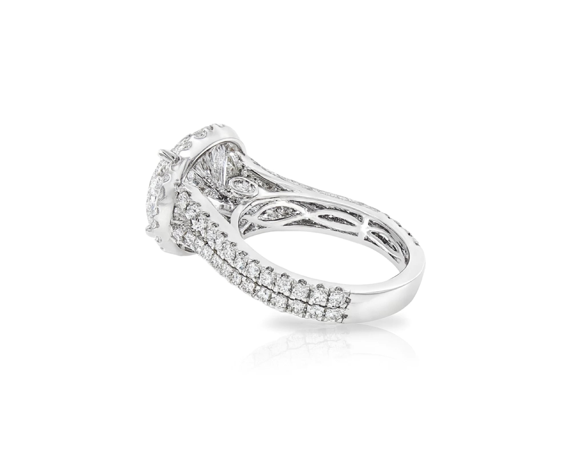 14k Round Cut Double Halo Diamond Engagement Ring 8.5 CT – lifestyle 2456