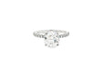 14k Round Cut Petite Micropavé Engagement Ring 2.59 CT