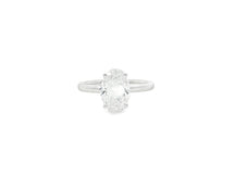 14k Gold Diamond Engagement Ring with Certified Oval-Cut Solitaire Design 2.01ct