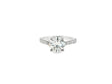18k Round Cut Petite Micropavé Engagement Ring 3.25 CT